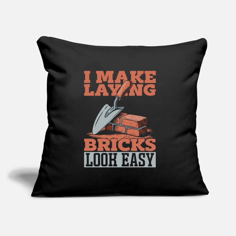 Bricklayer Sofa pillow with filling 45cm x 45cm