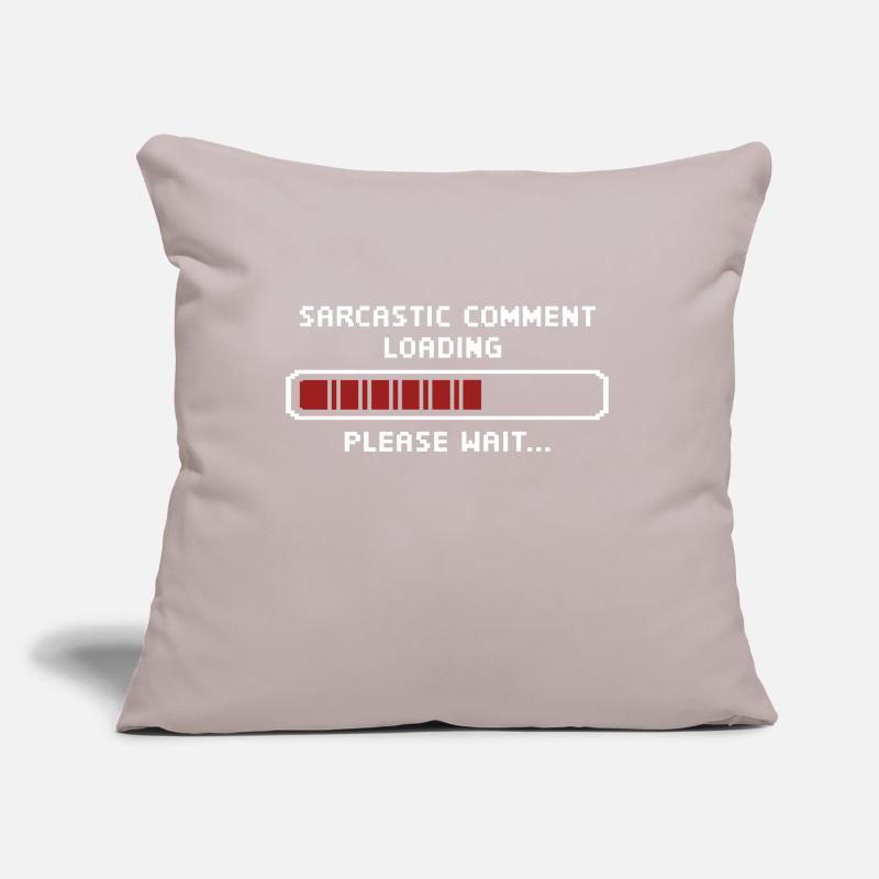 Sarkastischer Kommentar wird geladen bitte warten Programmierer Sofakissen mit Füllung 45 x 45 cm