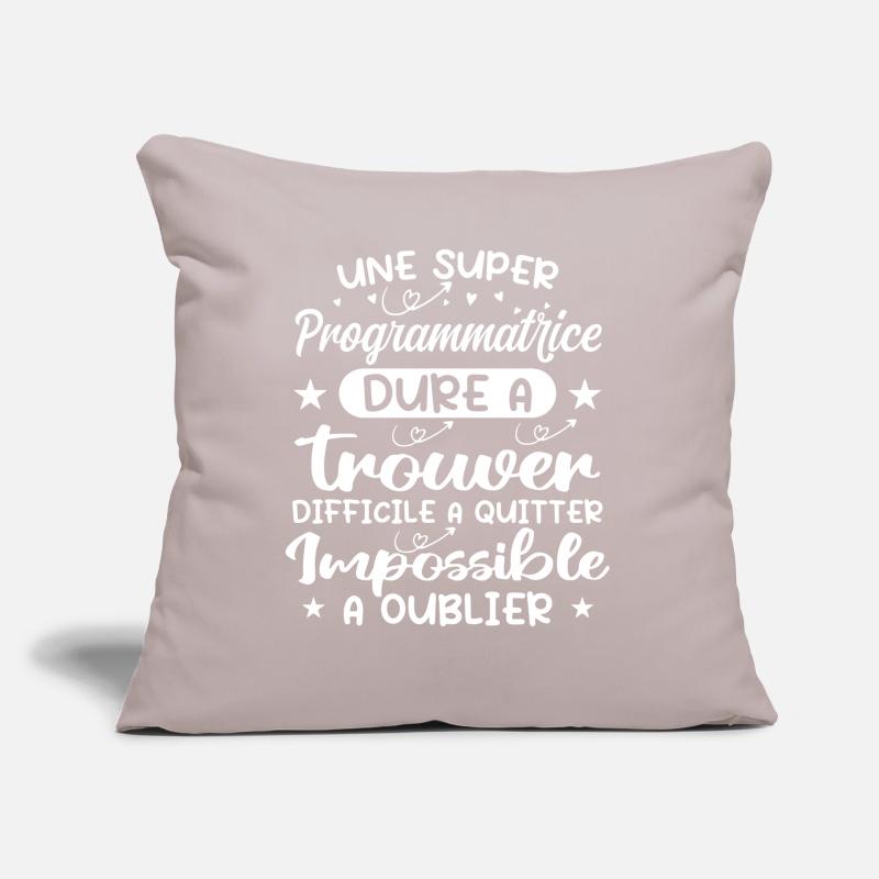 Une Super Programmatrice - Cadeau programmatrice Coussin et housse de 45 x 45 cm