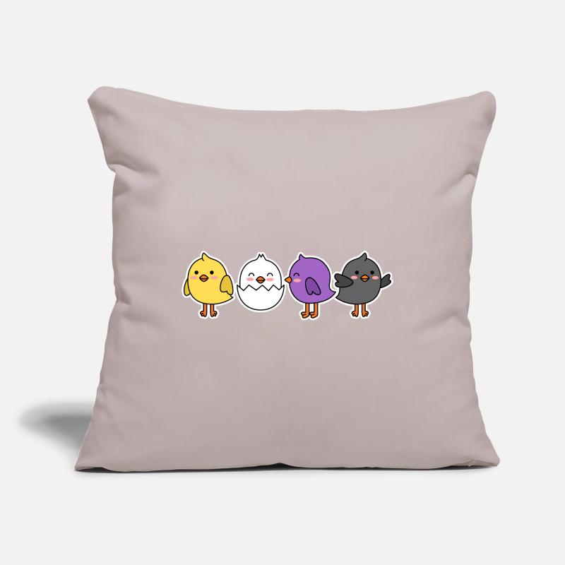 Nonbinary Flag Chick Design for Proud Enbys Sofa pillow with filling 45cm x 45cm