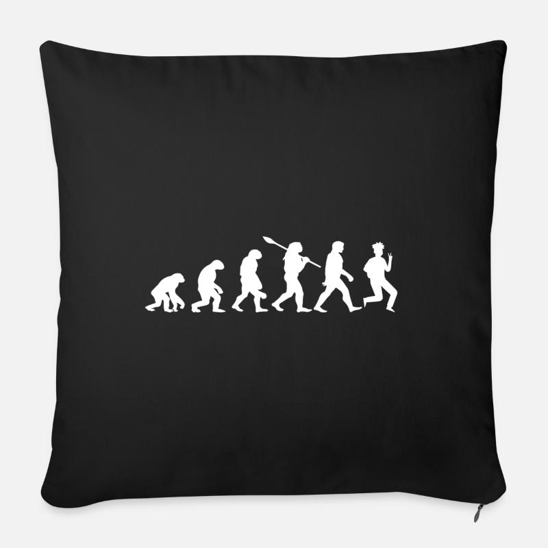 Evolution - Coussin et housse de 45 x 45 cm - noir