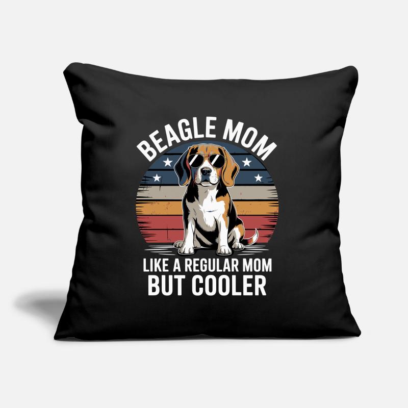 Beagle-Mutter Wie Eine Normale Mutter, Aber Cooler Sofakissen mit Füllung 45 x 45 cm