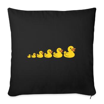 Small carnard - Sofa pillow with filling 45cm x 45cm - black - Front