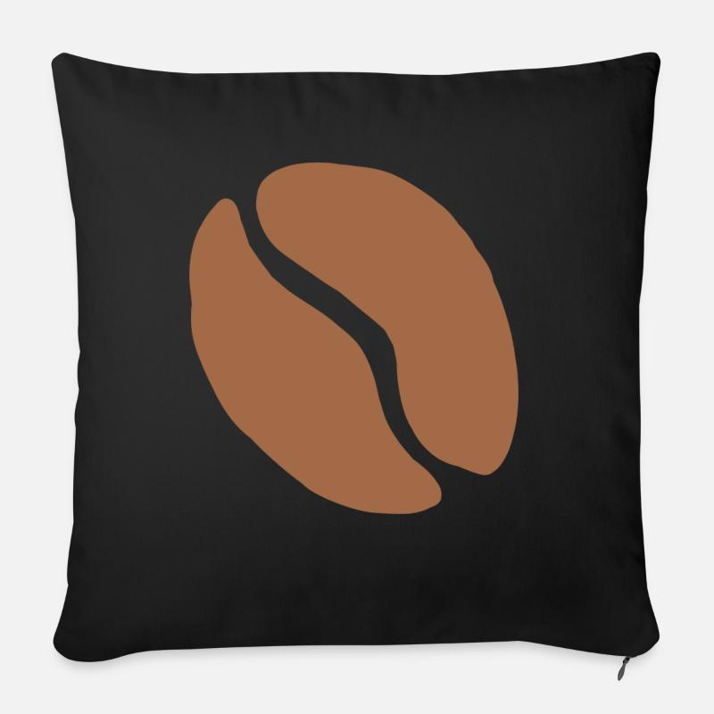 Kaffeebohne Coffee Tasse Koffein Kaffee Geschenk - Sofakissen mit Füllung 45 x 45 cm - Schwarz