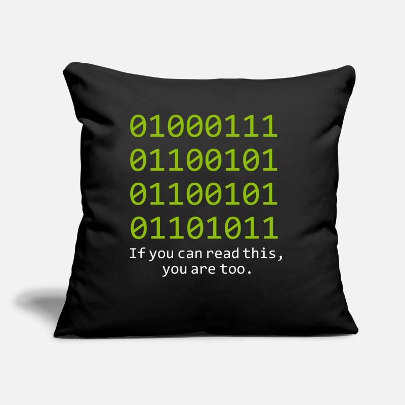 debugging programmer computer science computer nerd Sofa pillow with filling 45cm x 45cm