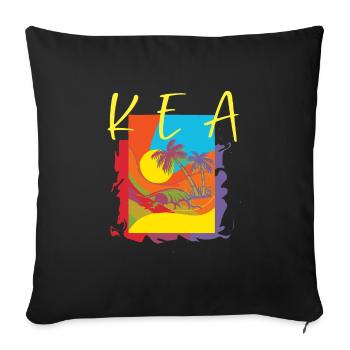 Kea Yellow - Sofakissen mit Füllung 45 x 45 cm - Schwarz - Vorne