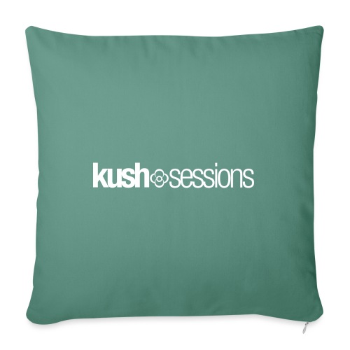 KushSessions (white logo) - Bankkussen met vulling 45 x 45 cm