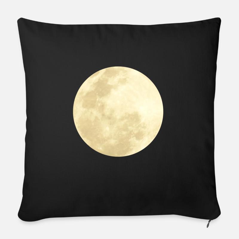 Mond - Sofakissen mit Füllung 45 x 45 cm - Schwarz
