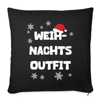 Weihnachtsoutfit Weihnachten - Sofakissen mit Füllung 45 x 45 cm - Schwarz - Vorne