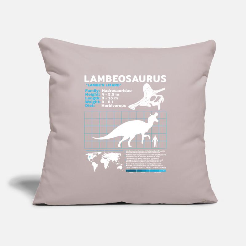 Lambeosaurus Data Sheet Fact Sheet Sofa pillow with filling 45cm x 45cm