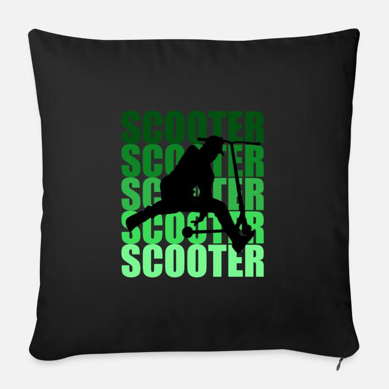 Scooter - Sofakissen mit Füllung 45 x 45 cm - Schwarz
