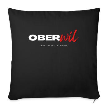 Oberwil - Sofakissen mit Füllung 45 x 45 cm - Schwarz - Vorne