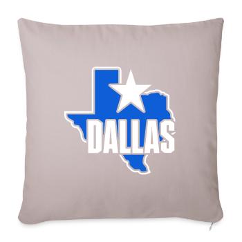 Conception de carte Dallas Texas pour les fiers Dallasites - Coussin et housse de 45 x 45 cm - taupe clair - Devant