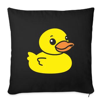 Small carnard - Sofa pillow with filling 45cm x 45cm - black - Front