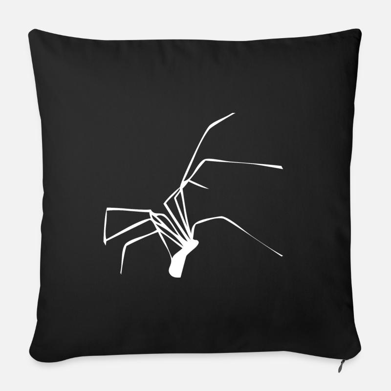 spider - Sofa pillow with filling 45cm x 45cm - black