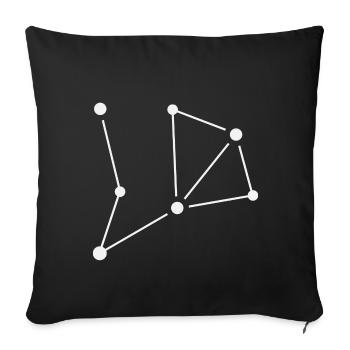 Lucys Darling LD Stars Sternenbild Logo - Sofakissen mit Füllung 45 x 45 cm - Schwarz - Vorne
