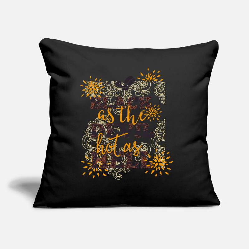 Black like devil-hot like hell- Coffee- Kaffee Sofakissen mit Füllung 45 x 45 cm
