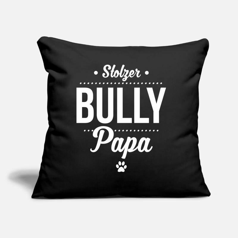 Stolzer Bullypapa Punkte Sofakissen mit Füllung 45 x 45 cm