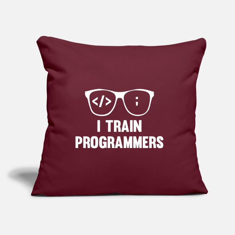 Programmeur Coder Développeur de logiciels Coussin et housse de 45 x 45 cm