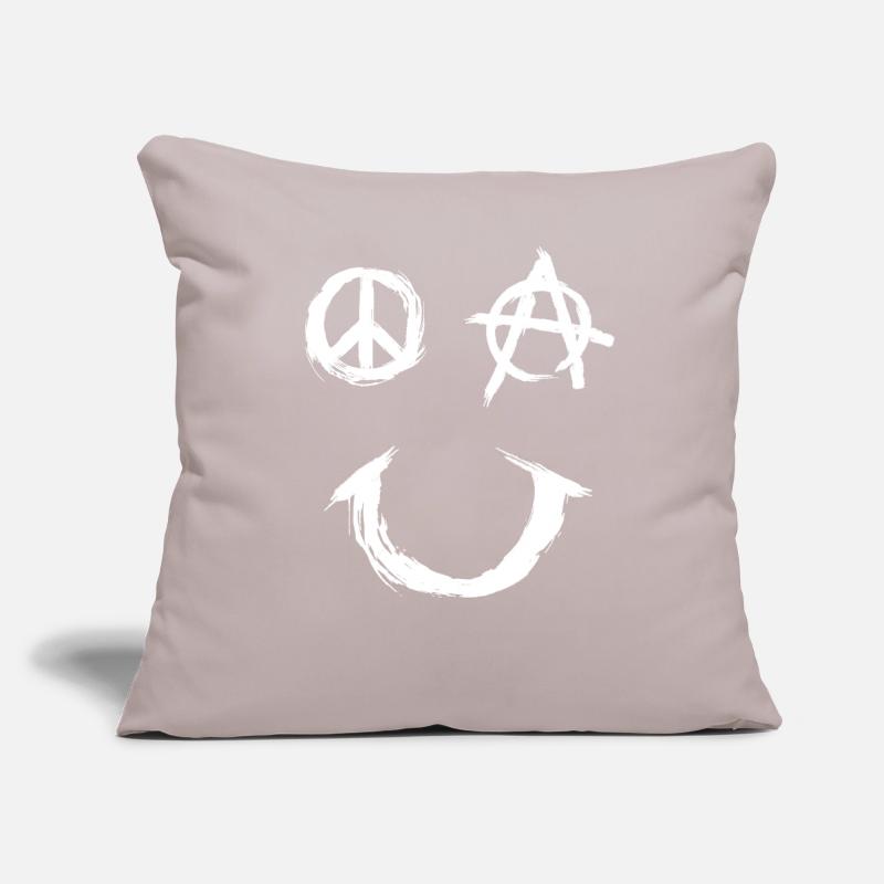 Pace Anarchy Smiley Sofakissen mit Füllung 45 x 45 cm