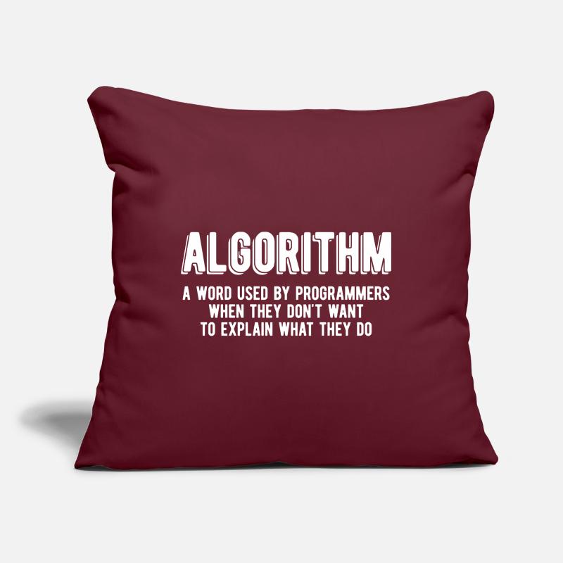 Programmeur Coder Développeur de logiciels Coussin et housse de 45 x 45 cm