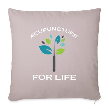 Acupuncturist Acupuncture Alternative Medicine - Sofa pillow with filling 45cm x 45cm - light taupe - Front