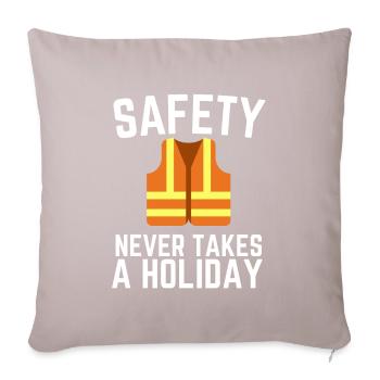 Analyste des incidents Responsable de la sécurité et de la sûreté - Coussin et housse de 45 x 45 cm - taupe clair - Devant