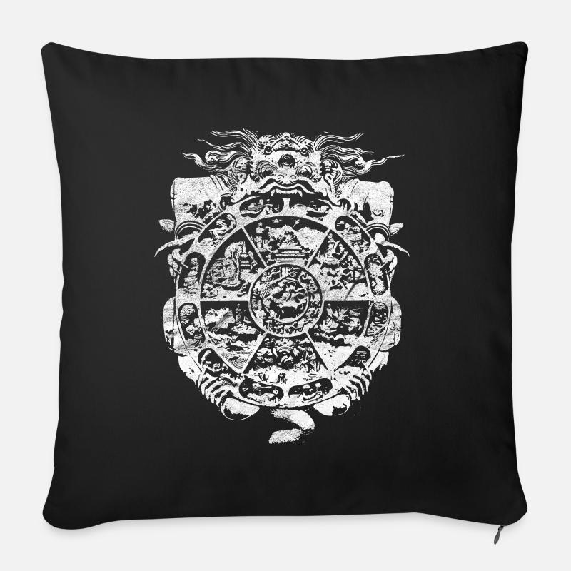 Samsara - Coussin et housse de 45 x 45 cm - noir