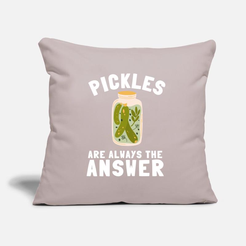 Cornichons Concombre Cornichon Lover Pot de cornichon en conserve Coussin et housse de 45 x 45 cm