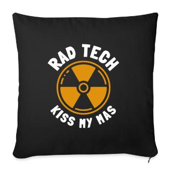 Radiology Tech Radiologist X-Ray Technologist Rad - Sofa pillow with filling 45cm x 45cm - black - Front