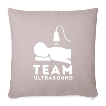 Sonographer Ultrasound Echography Sonography - Sofa pillow with filling 45cm x 45cm - light taupe - Front