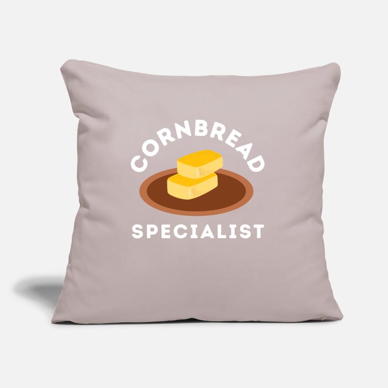 Cornbread Baking Cornmeal Muffins Batter Bread Sofakissen mit Füllung 45 x 45 cm