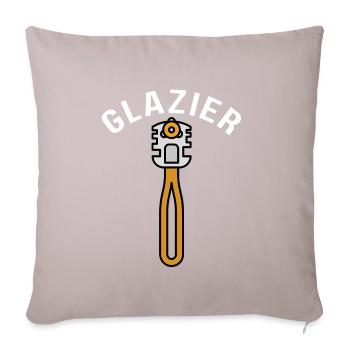 Glazier Glass Fitter And Glass Setter Window - Sofa pillow with filling 45cm x 45cm - light taupe - Front