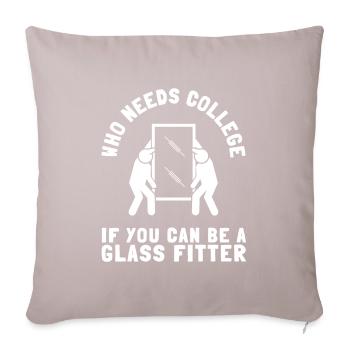 Glazier Glass Fitter And Glass Setter Window - Sofa pillow with filling 45cm x 45cm - light taupe - Front