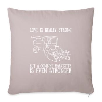 Agriculteur Moissonneuse-batteuse Chauffeur Agriculture - Coussin et housse de 45 x 45 cm - taupe clair - Devant