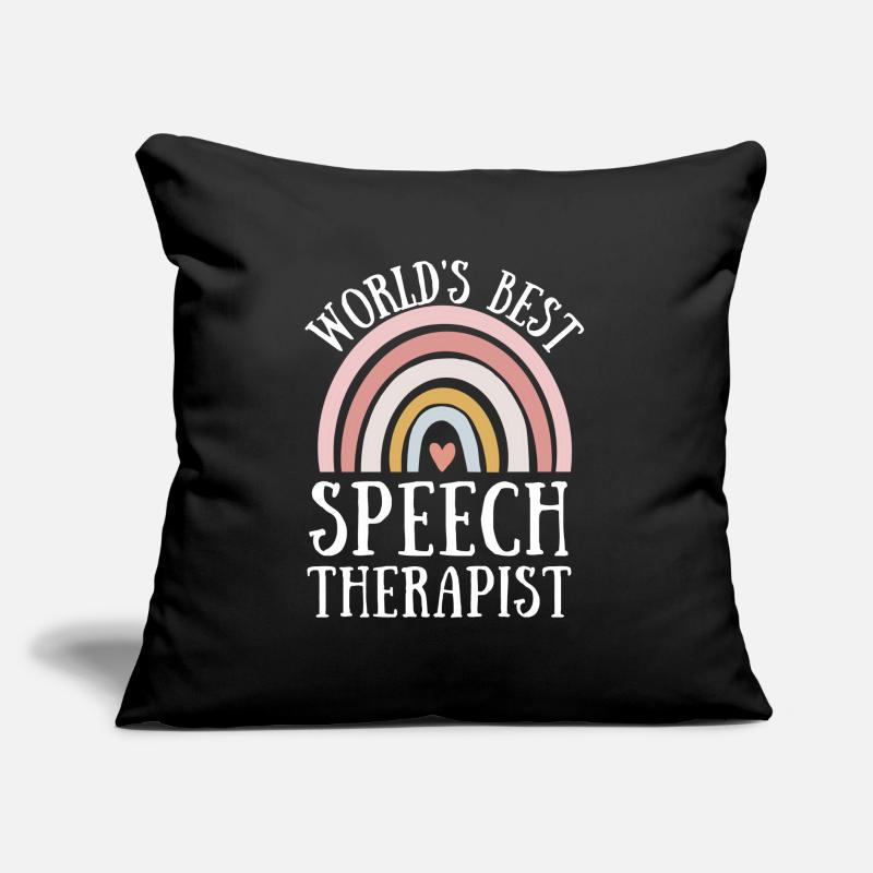 Speech Language Pathologist Speech Therapy SLP Sofakissen mit Füllung 45 x 45 cm