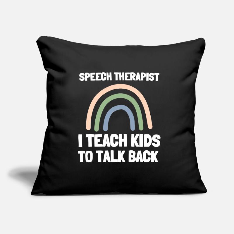Speech Language Pathologist Speech Therapy SLP Sofakissen mit Füllung 45 x 45 cm