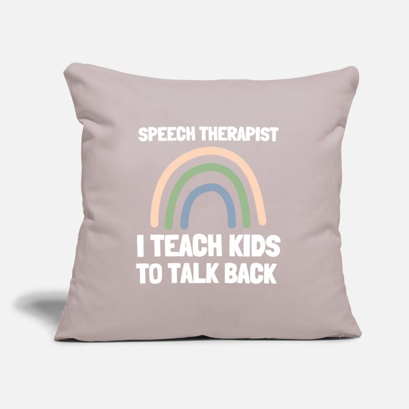 Speech Language Pathologist Speech Therapy SLP Sofa pillow with filling 45cm x 45cm