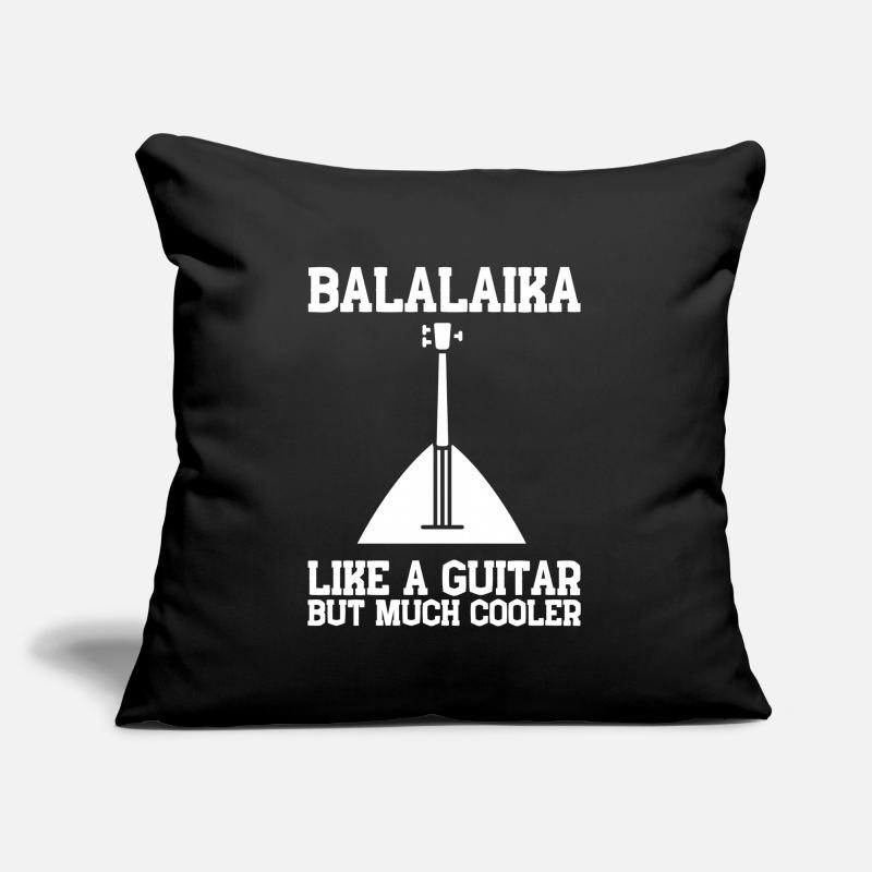 Balalaika Guitar Ukulele Baglama Russian Folk Sofakissen mit Füllung 45 x 45 cm