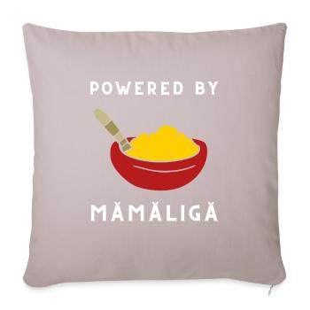Mamaliga Bouillie moldave roumaine Polenta - Coussin et housse de 45 x 45 cm - taupe clair - Devant