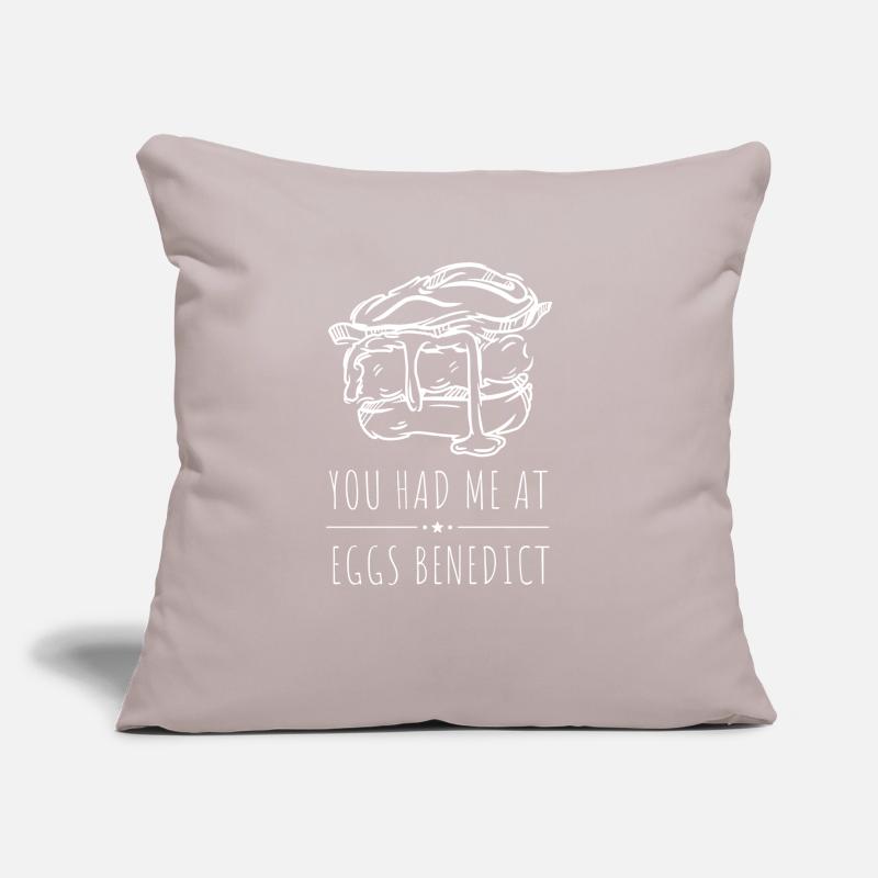 Eggs Benedicts Omelete Breakfast Brunch Sofa pillow with filling 45cm x 45cm