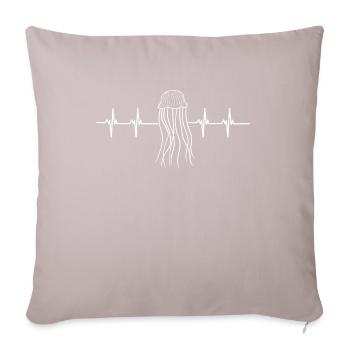 Jelly Fish Medusozoa Marine Biologist Ocean - Sofakissen mit Füllung 45 x 45 cm - helles Taupe - Vorne
