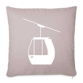 Aerial Tram Tramway Cable Car Cableway Gondola - Sofa pillow with filling 45cm x 45cm - light taupe - Front