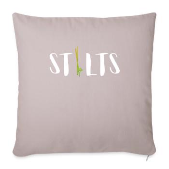 Stilt Carnival Walk On Stilts Day Stiltwalker - Sofa pillow with filling 45cm x 45cm - light taupe - Front