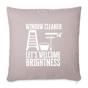 Window Cleaner Services Car Window Cleaning Window - Sofa pillow with filling 45cm x 45cm - light taupe - Front