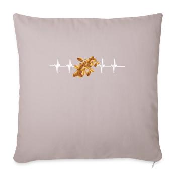 Cereal Grits Kasha Upma Rice And Morning Cornmeal - Sofa pillow with filling 45cm x 45cm - light taupe - Front