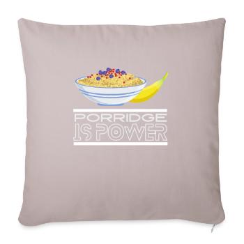 Cereal Grits Kasha Upma Rice And Morning Cornmeal - Sofa pillow with filling 45cm x 45cm - light taupe - Front