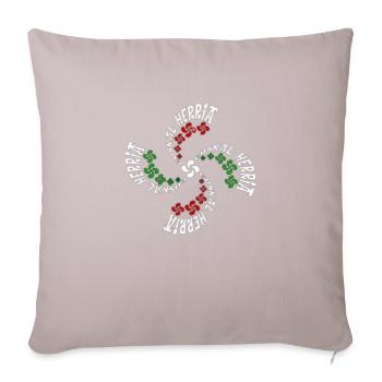 Euskal Presoak Euskal Herria Basque Country - Sofa pillow with filling 45cm x 45cm - light taupe - Front