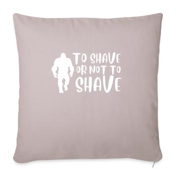 Féministe Anti Rasage Corps Velu - Coussin et housse de 45 x 45 cm - taupe clair - Devant