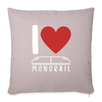 Public Transportation Stand Clear Of - Sofa pillow with filling 45cm x 45cm - light taupe - Front